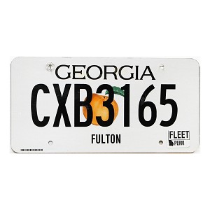 2023 Georgia Fleet License Plate #CXB3165