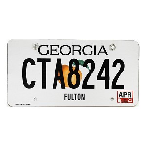 2023 Georgia License Plate #CTA8242