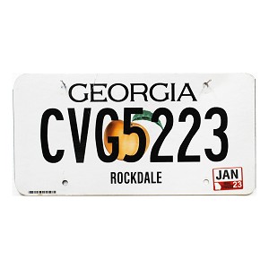 2023 Georgia License Plate #CVG5223