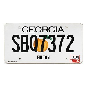2023 Georgia License Plate #SBQ7372