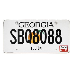 2023 Georgia License Plate #SBQ8088