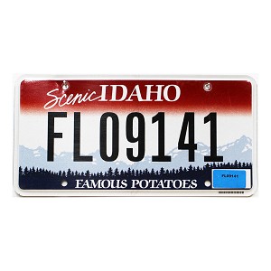 2023 Idaho Fleet License Plate #09141