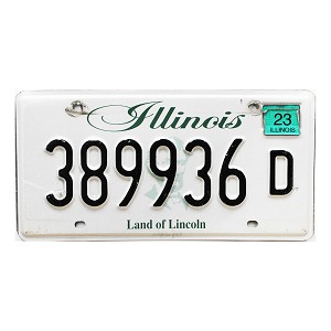 2023 Illinois Truck License Plate #389936D