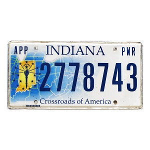 2023 Indiana Apportioned License Plate #2778743
