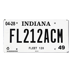 2023 Indiana Fleet License Plate #212ACM