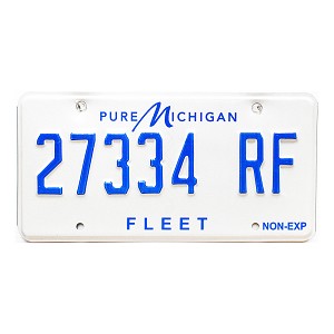 2023 Michigan Fleet License Plate #27334RF