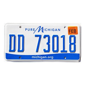 2023 Michigan Truck License Plate #DD73018