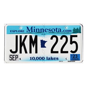 2023 Minnesota License Plate #JKM225
