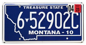 2023 Montana License Plate #652902C