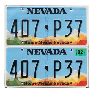 2023 Nevada License Plates Pair #407P37