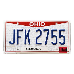 2023 Ohio Fleet License Plate #JFK2755