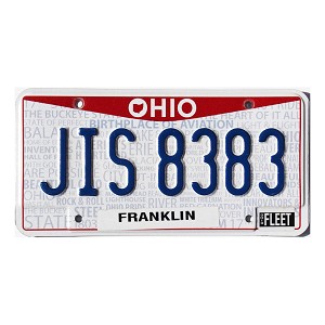2023 Ohio Fleet License Plate #JIS8383