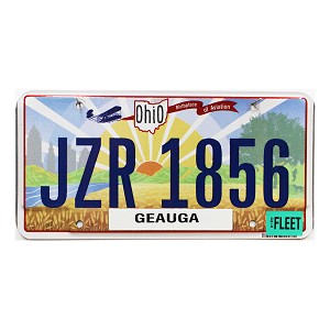 2023 Ohio Fleet License Plate #JZR1856