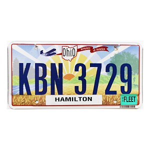 2023 Ohio Fleet License Plate #KBN3729