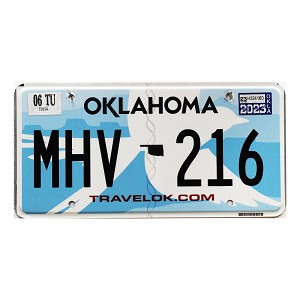 2023 Oklahoma License Plate #MHV216