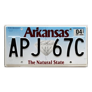 2024 Arkansas License Plate #APJ67C