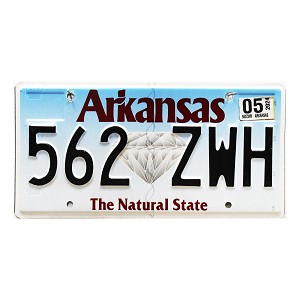 2024 Arkansas License Plate #562ZWH