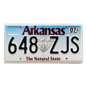 2024 Arkansas License Plate #648ZJS