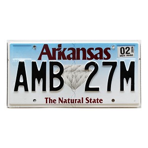 2024 Arkansas License Plate #AMB27M