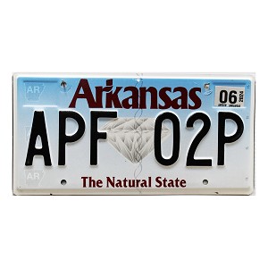 2024 Arkansas License Plate #APF02P