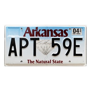 2024 Arkansas License Plate #APT59E