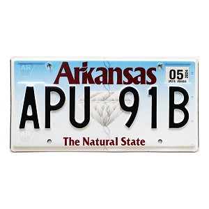 2024 Arkansas License Plate #APU91B
