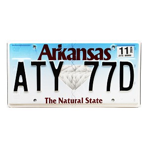 2024 Arkansas License Plate #ATY77D