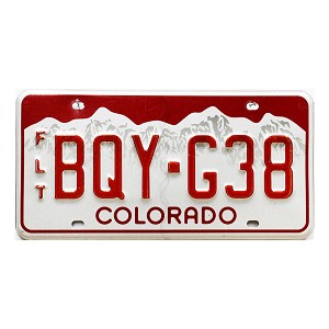 2024 Colorado Fleet License Plate #BQYG38