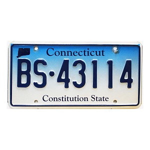 2024 Connecticut License Plate #BS43114