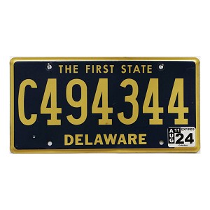 2024 Delaware C License Plate #494344