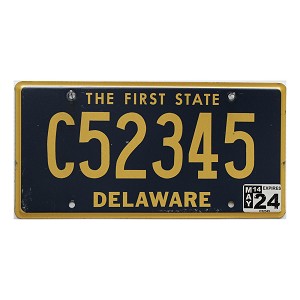 2024 Delaware C License Plate #52345