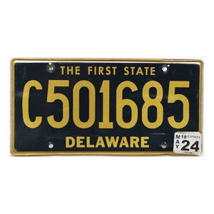 2024 Delaware C License Plate #501685