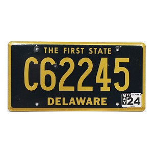 2024 Delaware C License Plate #62245