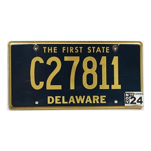 2024 Delaware C License Plate #27811
