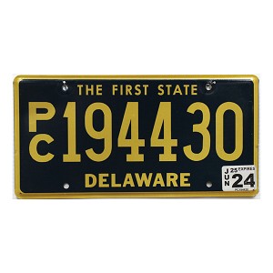 2024 Delaware PC License Plate #194430