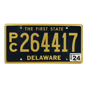 2024 Delaware PC License Plate #264417