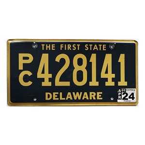 2024 Delaware PC License Plate #428141