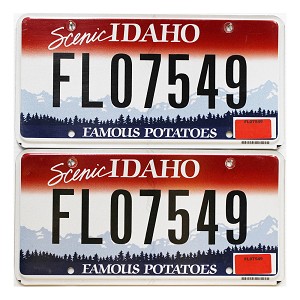 2024 Idaho Fleet License Plates Pair #07549