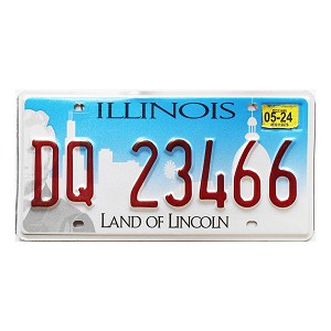 2024 Illinois License Plate #DQ23466