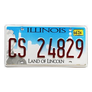 2024 Illinois License Plate #CS24829