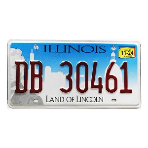 2024 Illinois License Plate #DB30461