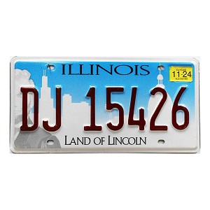 2024 Illinois License Plate #DJ15426