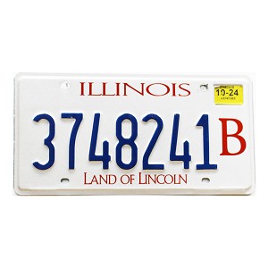 2024 Illinois Truck License Plate #3748241B