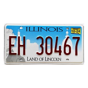2024 Illinois License Plate #EH30467