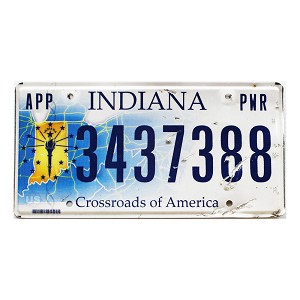2024 Indiana Apportioned License Plate #3437388