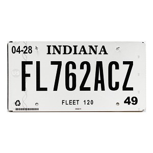 2024 Indiana Fleet License Plate #762ACZ