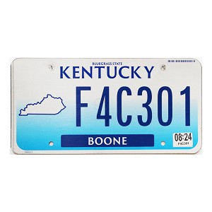 2024 Kentucky License Plate #F4C301