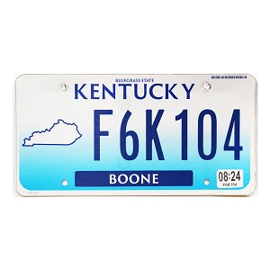 2024 Kentucky License Plate #F6K104