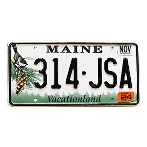2024 Maine License Plate #314JSA