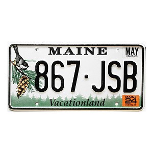 2024 Maine License Plate #867JSB